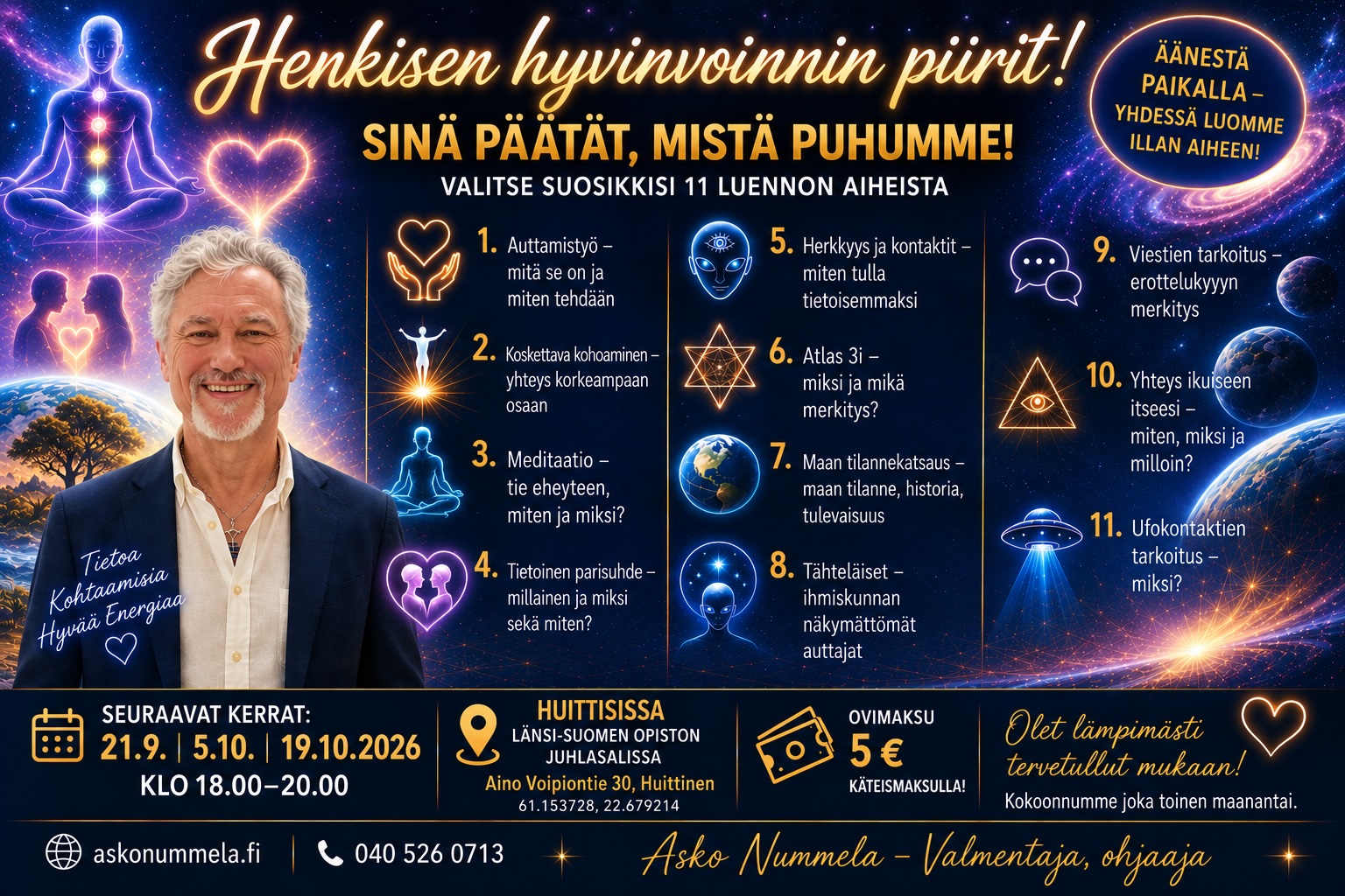 Henkisen hyvinvoinnin piirit Länsi-Suomen opisto, Huittinen
