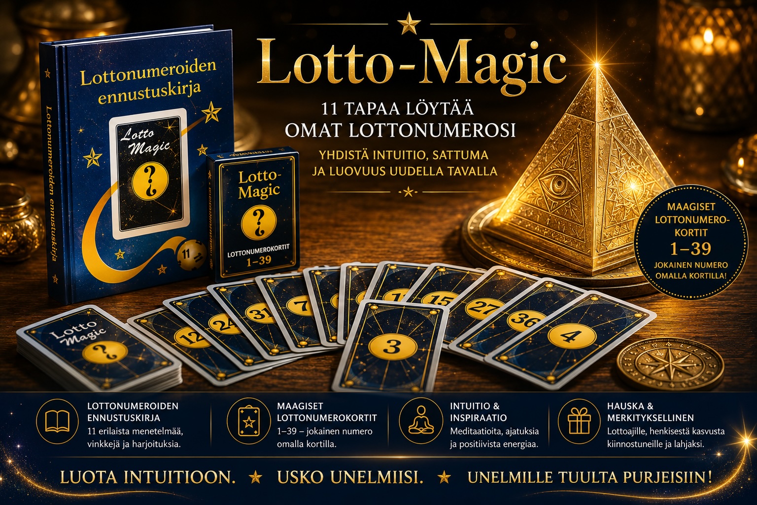 Onnen kortit lottoamiseen - kokeile ihmeessä