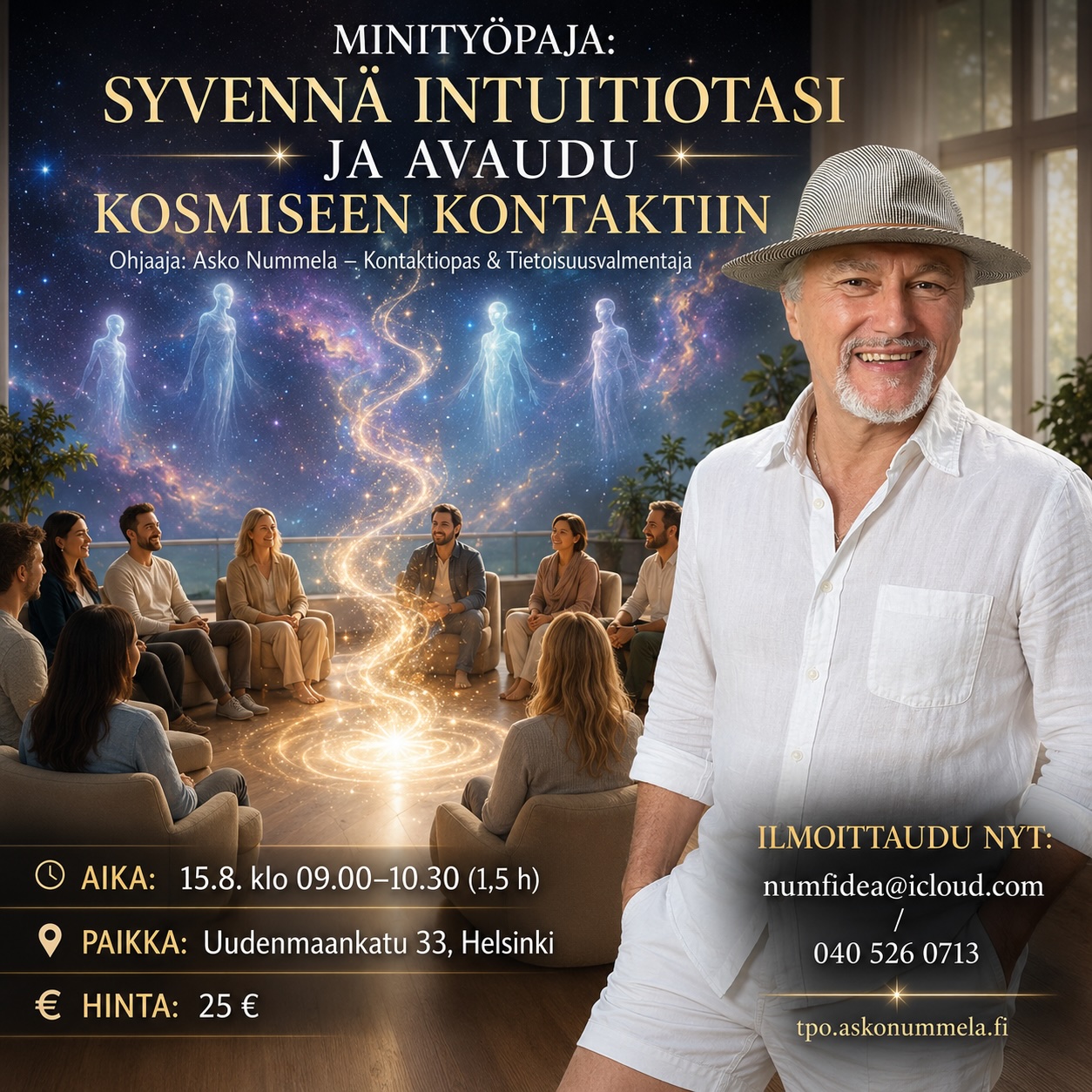 Syvennä intuitiota ja avaudu kosmiseen kontaktiin